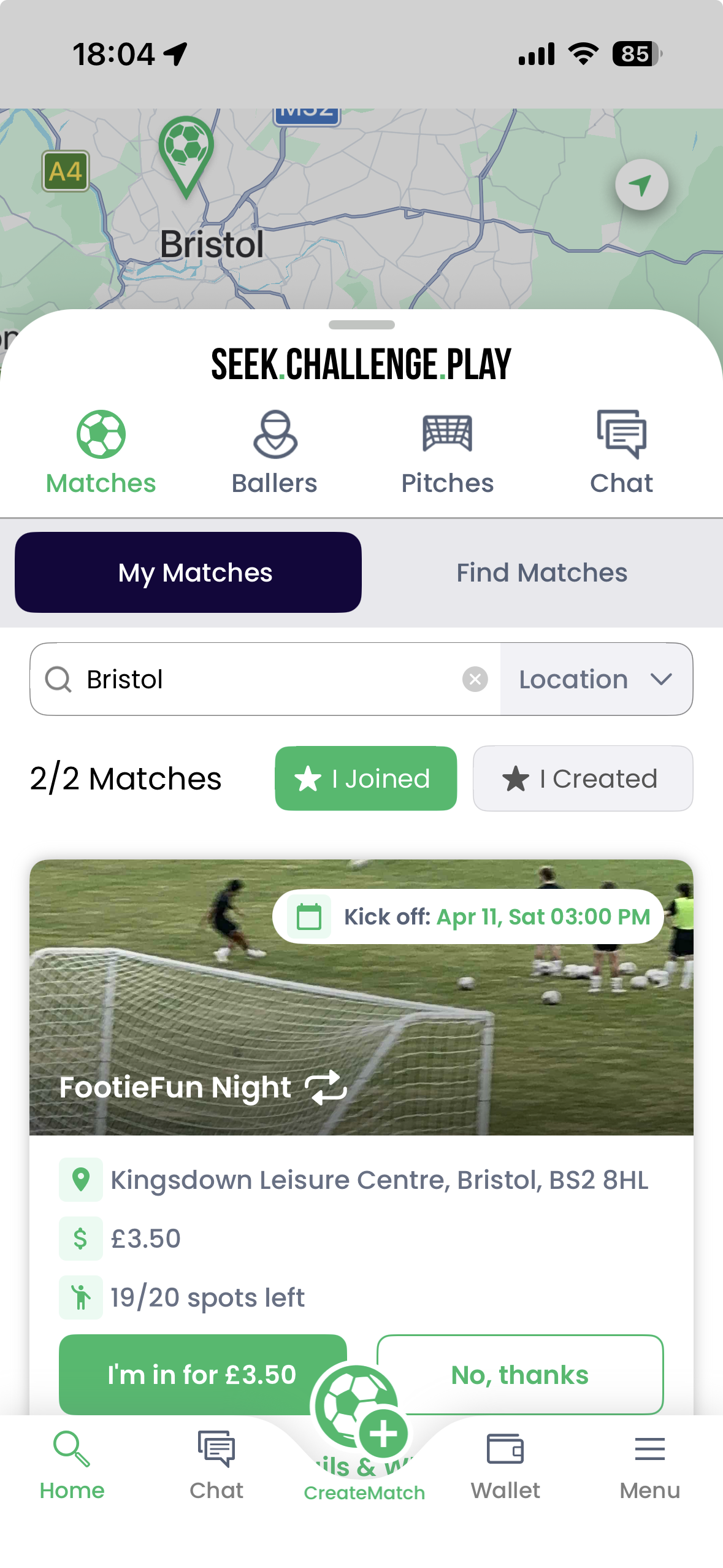 Soccer players join the game